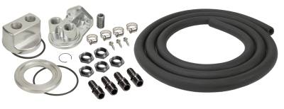Derale - Derale 15748 Universal Engine Oil Filter Relocation Kit w/1/2 NPT Ports