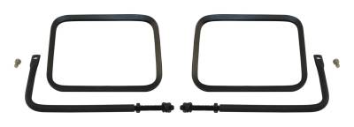 RT Offroad - RT Offroad RT30005 L & R Black Textured Trail Mirror for 76-18 CJs TJ/YJ JK/JL