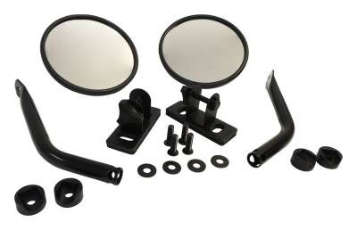 RT Offroad - RT Offroad RT30020 Quick Release Mirror w/Relocation Brackets for JK/TJ/YJ/CJ
