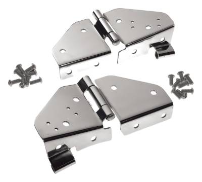 RT Offroad - RT Offroad RT34017 SS Windshield Hinges for 76-95 Jeep CJ5/CJ7/CJ8/Wrangler YJ