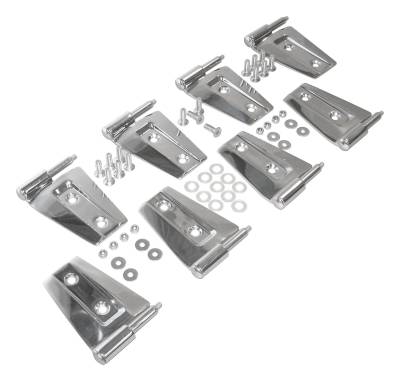 RT Offroad - RT Offroad RT34079 Stainless Door Hinge Set for 07-18 Jeep Wrangler JK 4DR