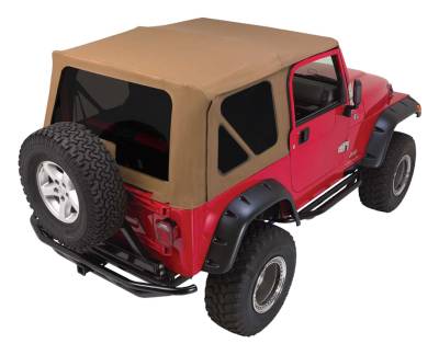 RT Offroad - RT Offroad CT20437T Spice Denim Soft Top for 97-06 Jeep Wrangler TJ Full Steel