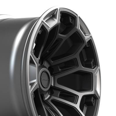 Defiant - Defiant Wheels DF03 18x9 6x5.5 -12mm Black/Charcoal DF03-18090-6550-12B1G1