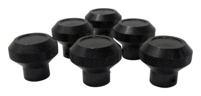 RT Offroad - RT Offroad RT27002 6Pc Dash Control Knob Black for 76-86 Jeep CJ5/CJ7/CJ8