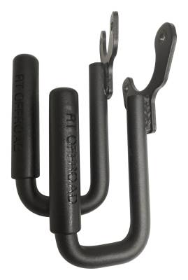 RT Offroad - RT Offroad RT27061 Black Front Grab Handle Set for 97-06 Jeep Wrangler TJ