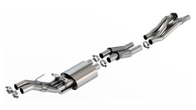 Borla - Borla 60736 3" S-Type Mid-Section Exhaust for 23-26 Ford F150 Raptor 5.2L V8