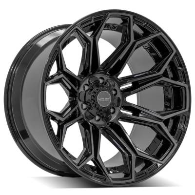 4PLAY - 4PLAY Wheels 4P83 22x12 6x5.5/135 -44mm Black/Machine 4P83-22120-6D55-44BBT