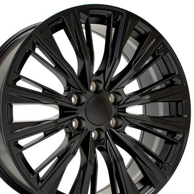 OE Wheels LLC - OE Wheels CA93 22x9 6x5.5 28mm Satin Black CA93-22090-6550-28B1