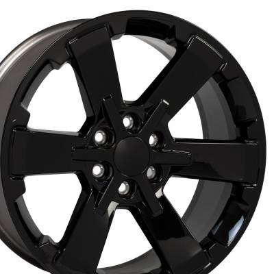 OE Wheels LLC - OE Wheels CV41B-22090-6550-24B CV41B 22x9 6x5.5 24mm Gloss Black