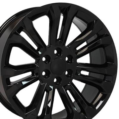 OE Wheels LLC - OE Wheels CV43B-22090-6550-24B CV43B 22x9 6x5.5 24mm Gloss Black