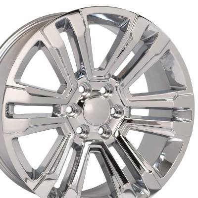 OE Wheels LLC - OE Wheels CV44-22090-6550-24C CV44 22x9 6x5.5 24mm Chrome