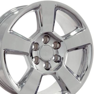 OE Wheels LLC - OE Wheels CV76 20x9 6x5.5 27mm Chrome CV76-20090-6550-27C