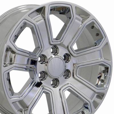 OE Wheels LLC - OE Wheels CV93B-22090-6550-24C-ic CV93B 22x9 6x5.5 24mm Chrome