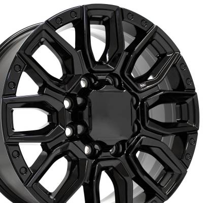 OE Wheels LLC - OE Wheels CV97A 20x8.5 8x6.5 12mm Gloss Black CV97A-20085-8650-12B