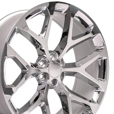 OE Wheels LLC - OE Wheels CV98B-26100-6550-24C CV98B 26x10 6x5.5 24mm Chrome