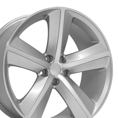 OE Wheels LLC - OE Wheels DG05 20x9 5x115 20mm Silver/Machined DG05-20090-5115-20MS