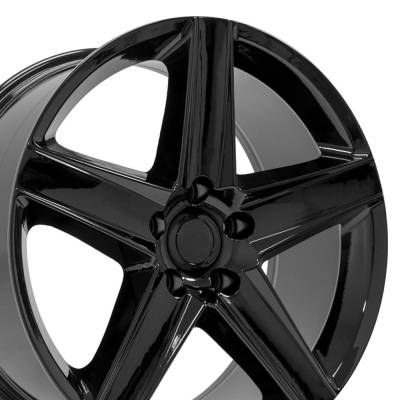 OE Wheels LLC - OE Wheels JP06 20x9 5x5.0 35mm Gloss Black JP06-20090-5500-34B