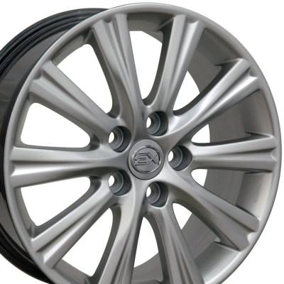 OE Wheels LLC - OE Wheels LX43 17x7 5x4.5 45mm Hyper Silver LX43-17070-5450-45HS