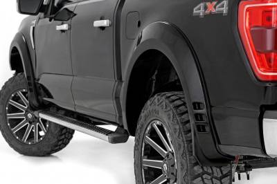 Rough Country Suspension Systems - Rough Country F-F320210A-RCGB SF1 Fender Flares-Gloss Black for 21-26 Ford F150