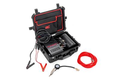 Rough Country Suspension Systems - Rough Country Portable 12V 150 PSI Twin Motor Air Compressor w/Case RS208A