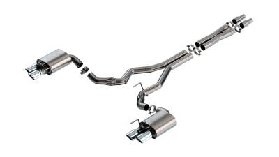 Borla - Borla 140963 ATAK Cat-Back Exhaust Dual Split Rear Exit 24-26 Mustang GT 5.0L