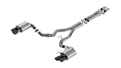 Borla - Borla 140963BC ATAK Cat-Back Exhaust Dual Split Rear Exit for 24-26 Mustang GT