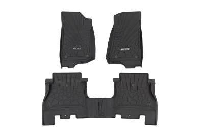Rough Country Suspension Systems - Rough Country FF-60112 Front/Rear Floor Liners for 18-26 Jeep Wrangler JL 4DR