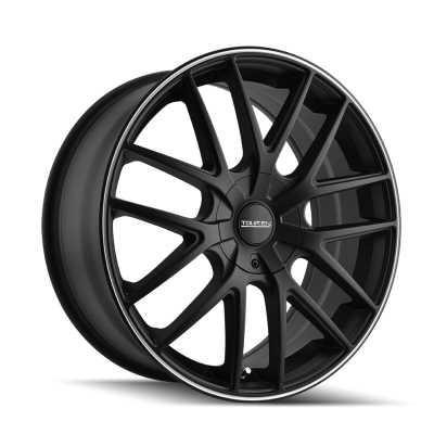 Touren - Touren Wheels 3260-TR60 18x8 5x4.25/4.5 40mm Matte Black/Machined 3260-8814MB