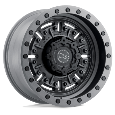 Black Rhino Hard Alloys - Black Rhino Wheels 1785ABR-86135G87 ABRAMS 17x8.5 6x135 -18mm Gunmetal