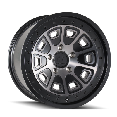 Mayhem - Mayhem Wheels 8301 Flat Iron 17x9 6x135 -6mm Black/Machined Tint 8301-7936TM