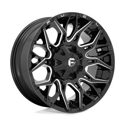 Fuel 1PC - Fuel Off Road D769 TWITCH 20x10 5x4.5 5x5 -18mm Gloss Black/Milled D76920002647