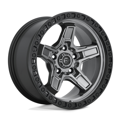Fuel 1PC - Fuel Off Road D698 KICKER 17x9 5x5.0 -12mm Matte Gunmetal/Black D69817907545