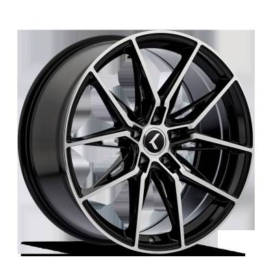 Kraze Wheels - Kraze Wheels KR196 Evolve 20x9 5x4.5 35mm Gloss Black/Machined KR196-2965BM35