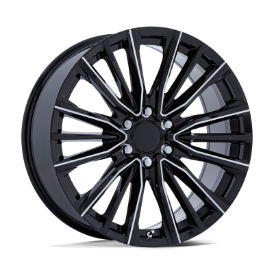 Performance Replicas - Performance Replicas PR223BE24106128 PR223 24x10 6x5.5 28mm Gloss Black/Milled
