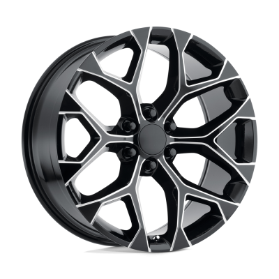 Performance Replicas - Performance Replicas PR176 26x10 6x5.5 24mm Gloss Black/Milled 176M-2615824