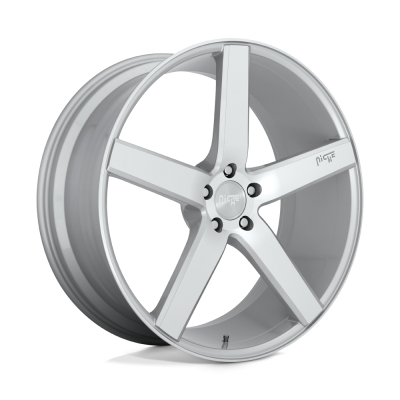 Niche 1PC - Niche Wheels M135 MILAN 18x8 5x4.5 40mm Gloss Silver/Machined M135188065+40