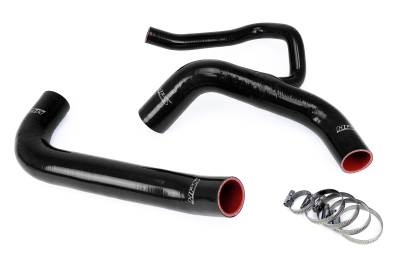 HPS Performance - HPS 57-1848-BLK Black Radiator Coolant Hose Kit 18 Dodge Challenger SRT Demon