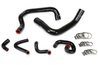 HPS Performance - HPS 57-1010-BLK Black Radiator/Heater Coolant Hose Kit for 86-93 Ford Mustang GT