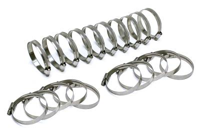 HPS Performance - HPS EMSC-10-16x20 Stainless Steel Embossed Hose ClampSize #4 7/16"-11/16" 20pc