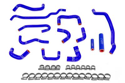 HPS Performance - HPS 57-2131A-BLUE Blue Coolant Hose Kit for 08-14 Subaru Impreza WRX