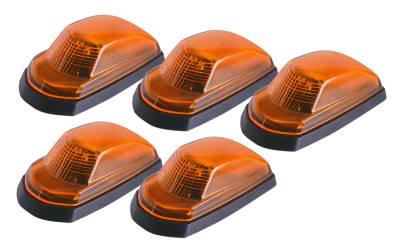 Pacer Performance - Pacer 20-237 LED Amber Hi-5 Cab Roof Light Kit 17-22 Ford Style