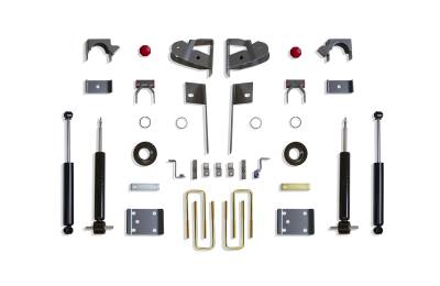 MaxTrac - MaxTrac K331924S 2"/4" Lowering Kit w/Struts for 19-25 Silverado/Sierra 1500