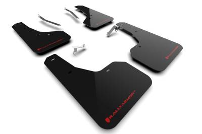 Rally Armor - Rally Armor MF82-UR-BLK/RD Black Mud Flap Red Logo