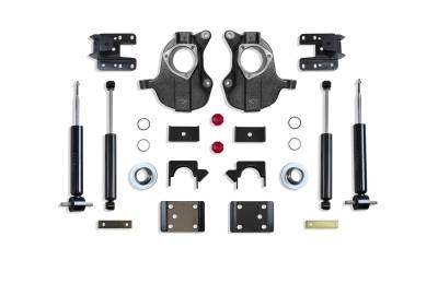 MaxTrac - MaxTrac KC331336 3"/5" 4"/6" Lowering Kit Spindles/Struts Stamped/Alum Arms