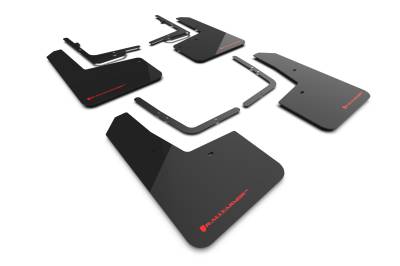 Rally Armor - Rally Armor MF73-UR-BLK-RD Black Mud Flap Red Logo