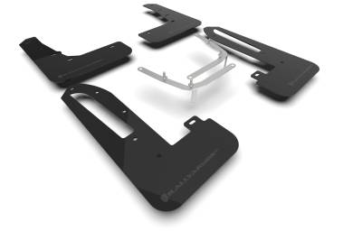Rally Armor - Rally Armor MF97-UR-BLK-GRY Black Mud Flap Grey Logo