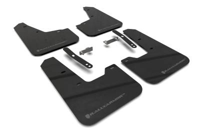 Rally Armor - Rally Armor MF21-UR-BLK-DGRY Black Mud Flap Dark Grey Logo