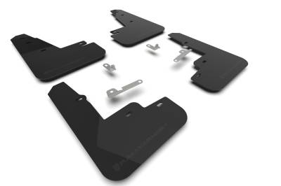 Rally Armor - Rally Armor MF96-UR-BLK-MBK Black Mud Flap Metallic Black Logo