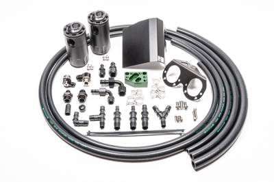 RADIUM Engineering - RADIUM Engineering 20-0608-FL Dual Catch Can 02-21 for Subaru EJTurbo Fluid Lock