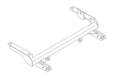 Blue Ox - Blue Ox BX1625 Tow Bar Base Plate 98-04 Chevy S10 & GMC S15 Sonoma 2wd